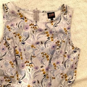 Retro Print Midi Dress